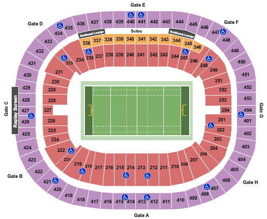 seating chart for BC Place Stadium - Rugby - eventticketscenter.com