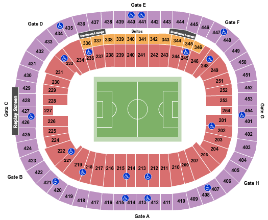 BC Place Stadium Soccer Seating Chart