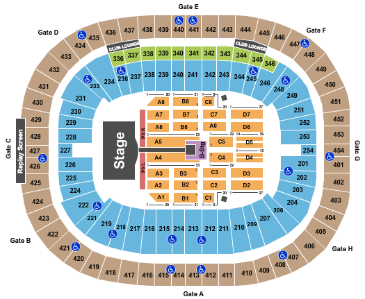 BC Place Stadium Taylor Swift Seating Chart