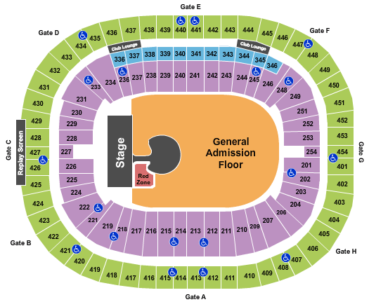 BC Place Stadium U2 Seating Chart
