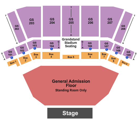 BECU Live at Northern Quest Resort & Casino Endstage GA Flr Seating Chart