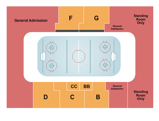 Slater Family Ice Arena End Stage Seating Chart
