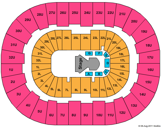 Legacy Arena at The BJCC Dralion Seating Chart