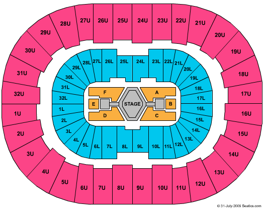 Legacy Arena at The BJCC Jonas Brothers Seating Chart