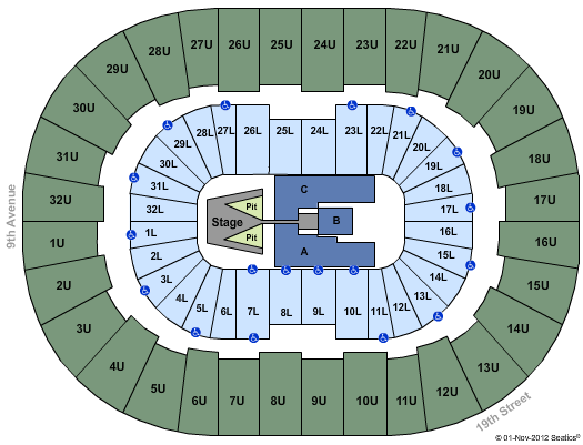 Legacy Arena at The BJCC Maroon 5 Seating Chart