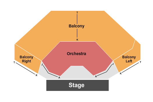 BJCC Theatre Endstage 2 Seating Chart