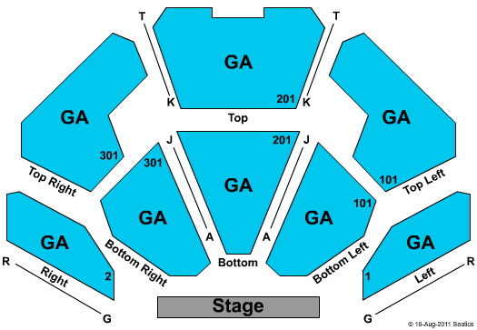 BJCC Theatre General Admission Seating Chart