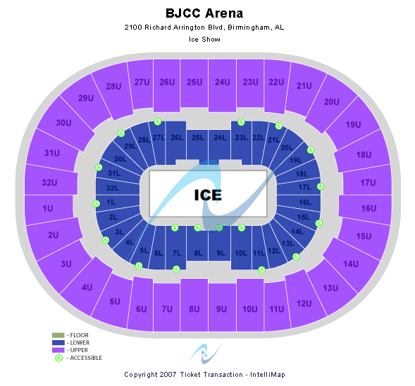 Legacy Arena at The BJCC Ice Show Seating Chart