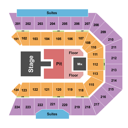BMO Center - Rockford Next Event Seating Chart