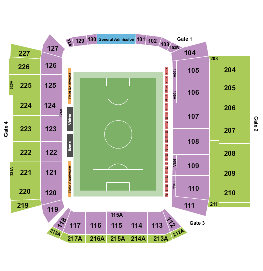 seating chart for BMO Field - Soccer 2 - eventticketscenter.com