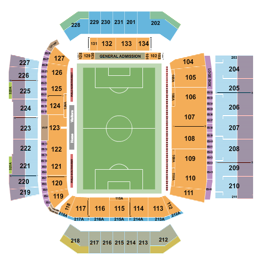 BMO Field Soccer WC Category Seating Chart
