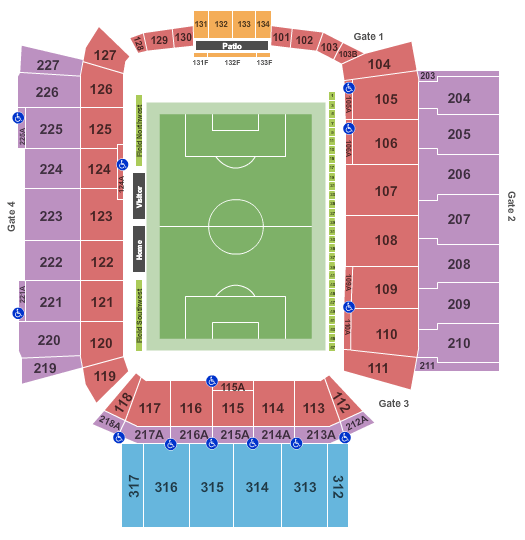 BMO Field Soccer Seating Chart