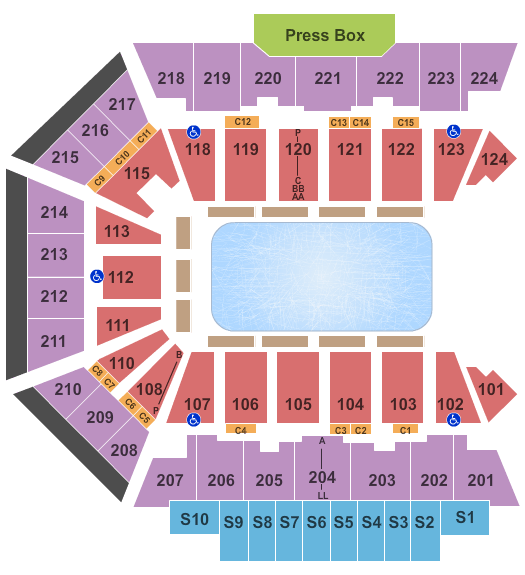 Bmo Harris Center Seating Chart