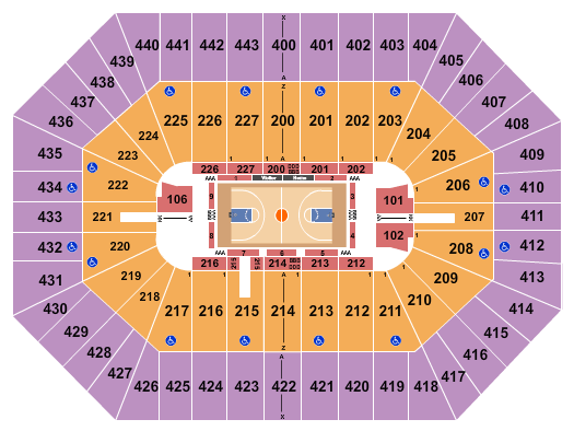 BMO Harris Bradley Center Basketball - Globetrotters Seating Chart