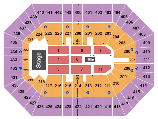 BMO Harris Bradley Center Bon Iver Seating Chart