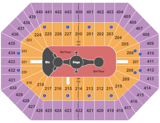 BMO Harris Bradley Center Carrie Underwood Seating Chart