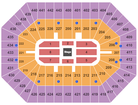 BMO Harris Bradley Center Center Stage 2 Seating Chart