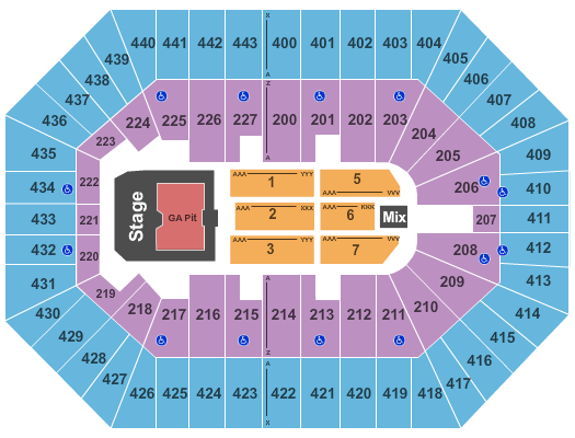 BMO Harris Bradley Center Eric Church Seating Chart