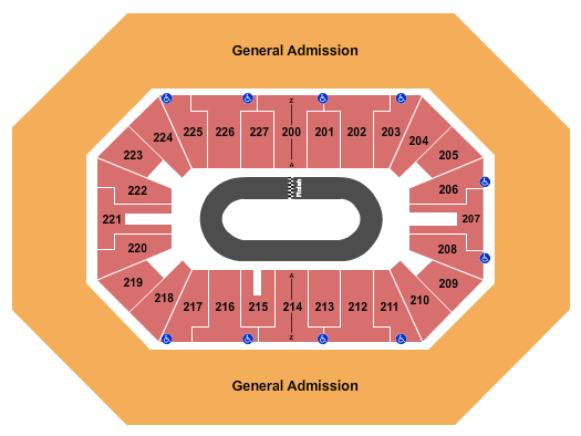 BMO Harris Bradley Center Flat Out Friday Seating Chart