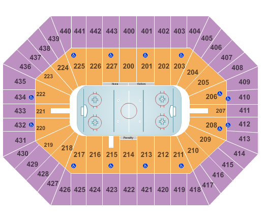 BMO Harris Bradley Center Hockey Seating Chart