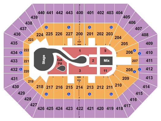 BMO Harris Bradley Center Katy Perry Seating Chart