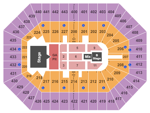 BMO Harris Bradley Center Keith Urban Seating Chart