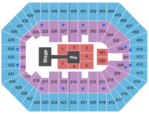 BMO Harris Bradley Center WWE Smackdown Seating Chart