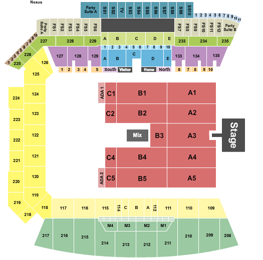 BMO Stadium Burna Boy Seating Chart