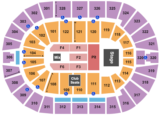 Thunder Seating Chart With Rows