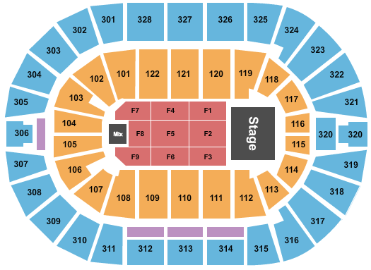 BOK Center Andrea Bocelli Seating Chart