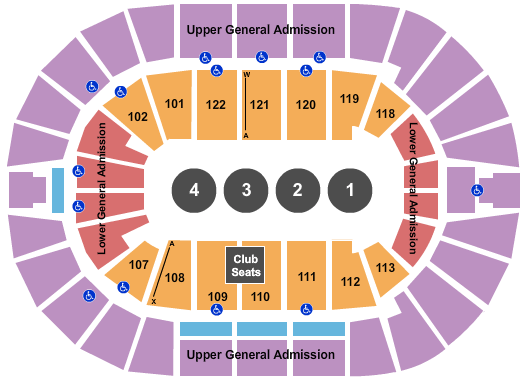 BOK Center Big 12 Wrestling Seating Chart