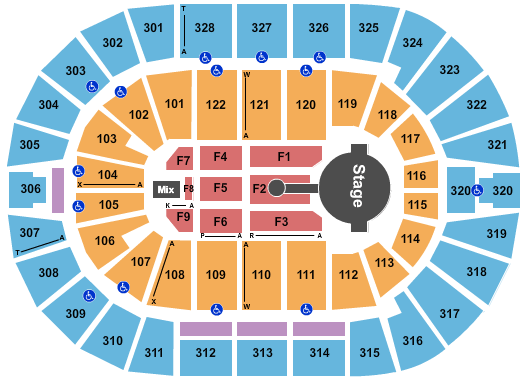 BOK Center Blake Shelton Seating Chart