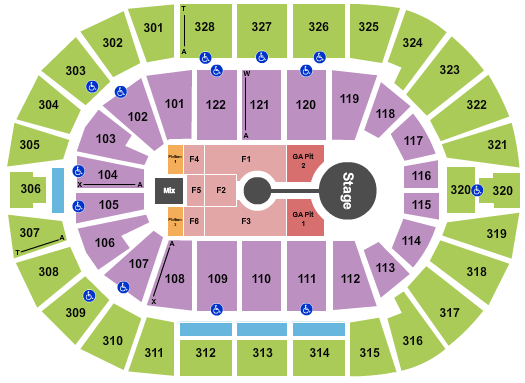 BOK Center Seating Chart