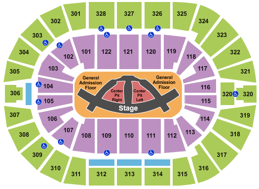 BOK Center Carrie Underwood Seating Chart