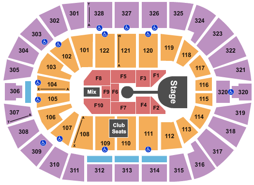 BOK Center Casting Crowns 2 Seating Chart