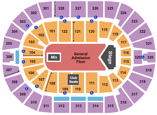 BOK Center Chance The Rapper Seating Chart