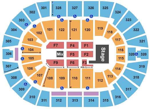 BOK Center Depeche Mode Seating Chart