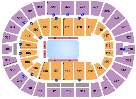 BOK Center Disney On Ice Seating Chart