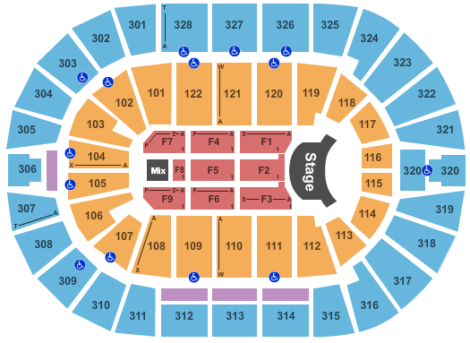 BOK Center Ed Sheeran Seating Chart