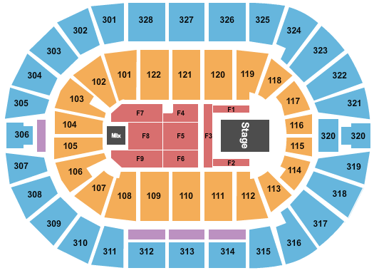 BOK Center Elevation Worship Seating Chart