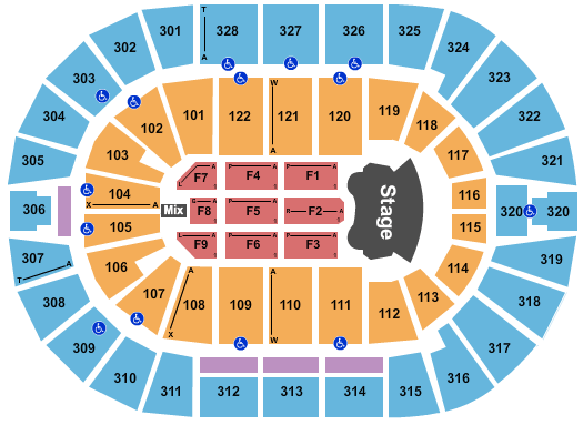 BOK Center Elton John Seating Chart