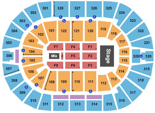 BOK Center Fleetwood Mac Seating Chart