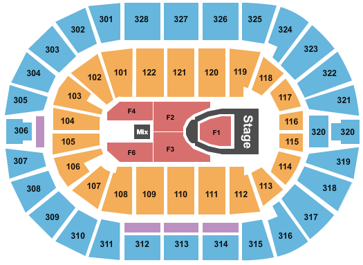 BOK Center For King and Country Seating Chart