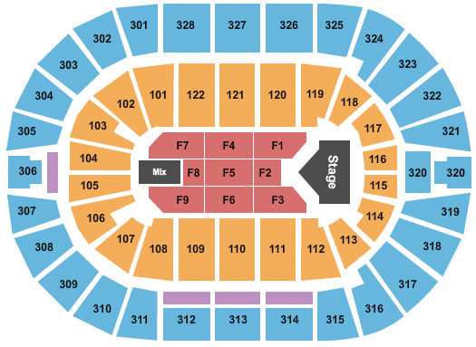BOK Center Jelly Roll Seating Chart