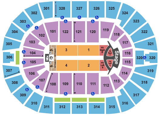 BOK Center Jonas Brothers 2019 Seating Chart