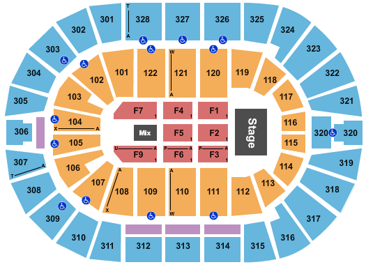 BOK Center Judas Priest Seating Chart