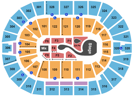 BOK Center Katy Perry Seating Chart