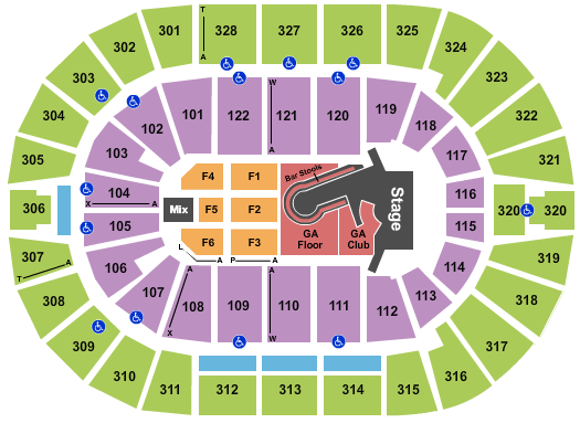 BOK Center Kelly Clarkson Seating Chart