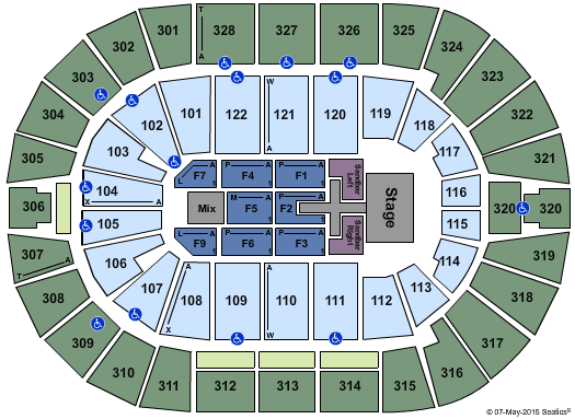 BOK Center Kenny Chesney Seating Chart