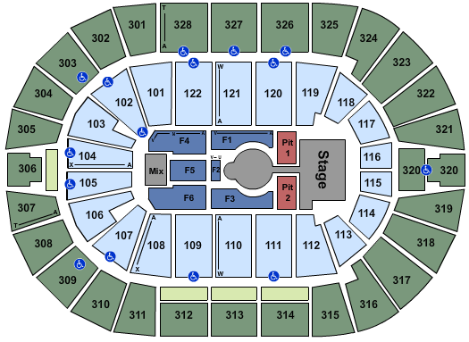 BOK Center Luke Bryan Seating Chart